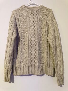 Vintage Thane Men’s Acrylic Cable Knit Sweater